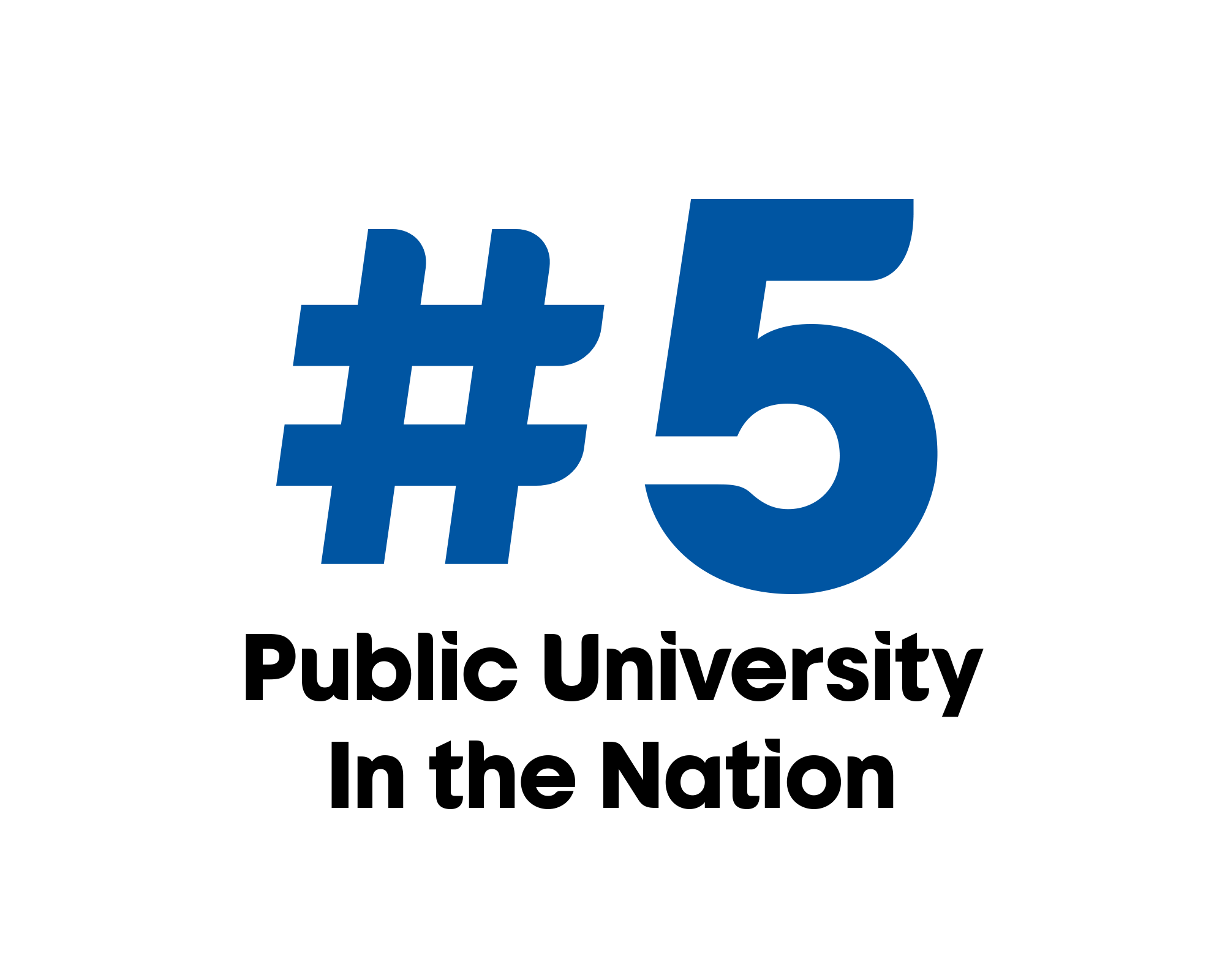 #5 Public University in the Nation by Wall Street Journal ranking