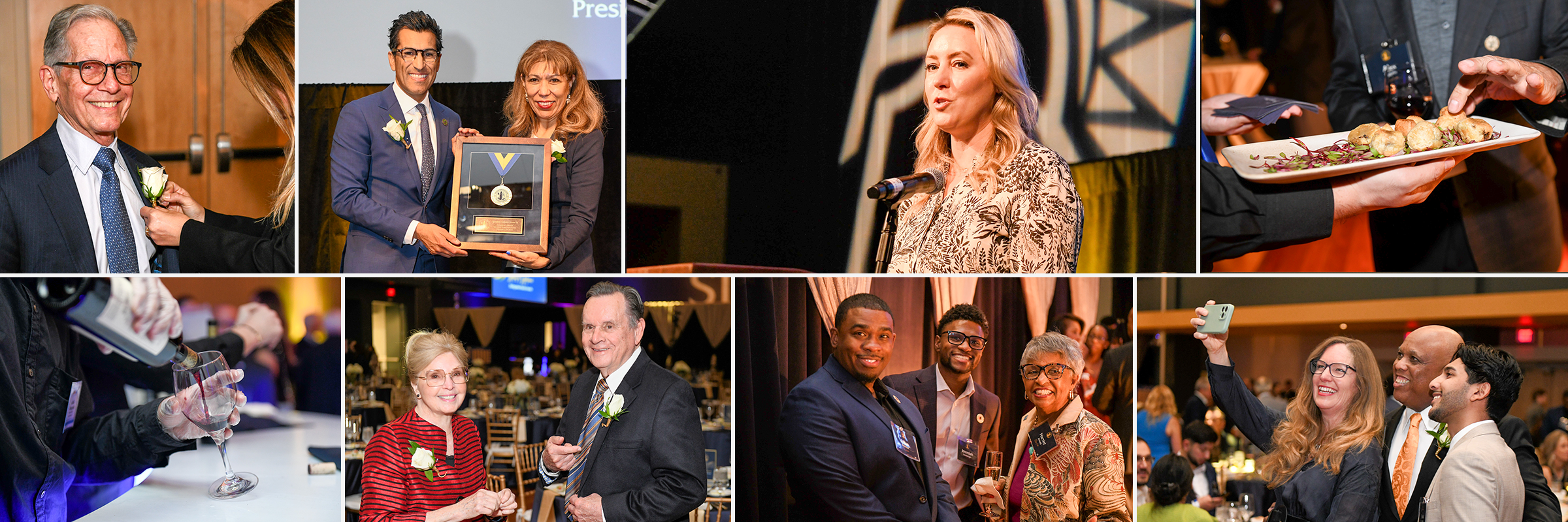 Collage of images from the Distinguished Alumni Awards 2025