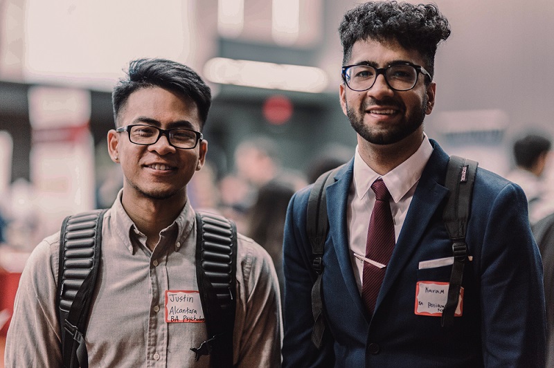 career fair students