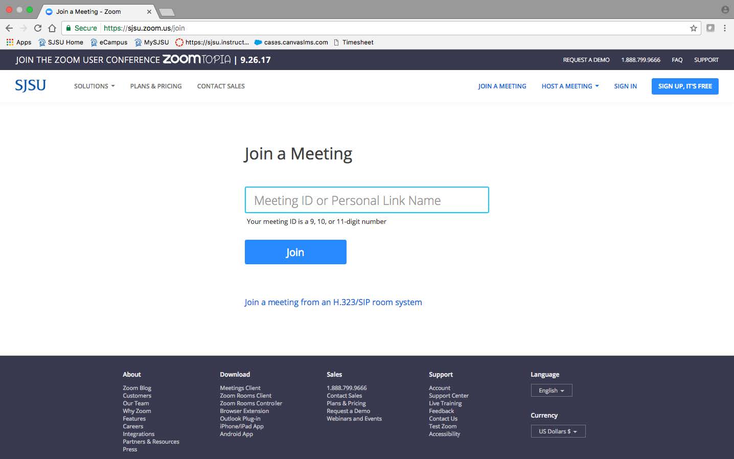 join a meeting panel