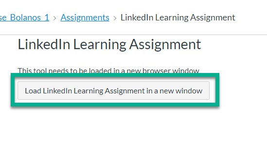 LinkedIn Learn Canvas Button