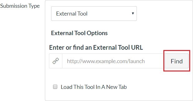 External Tool find Button