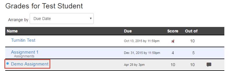 How to view Instructor comments  Student guide image