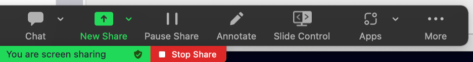 Zoom menu bar