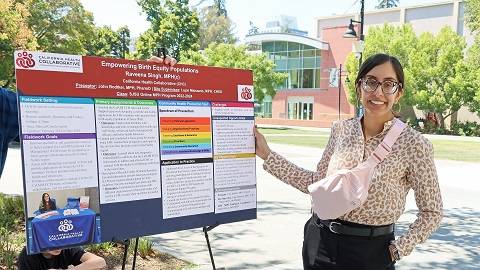 Raveena at fieldwork