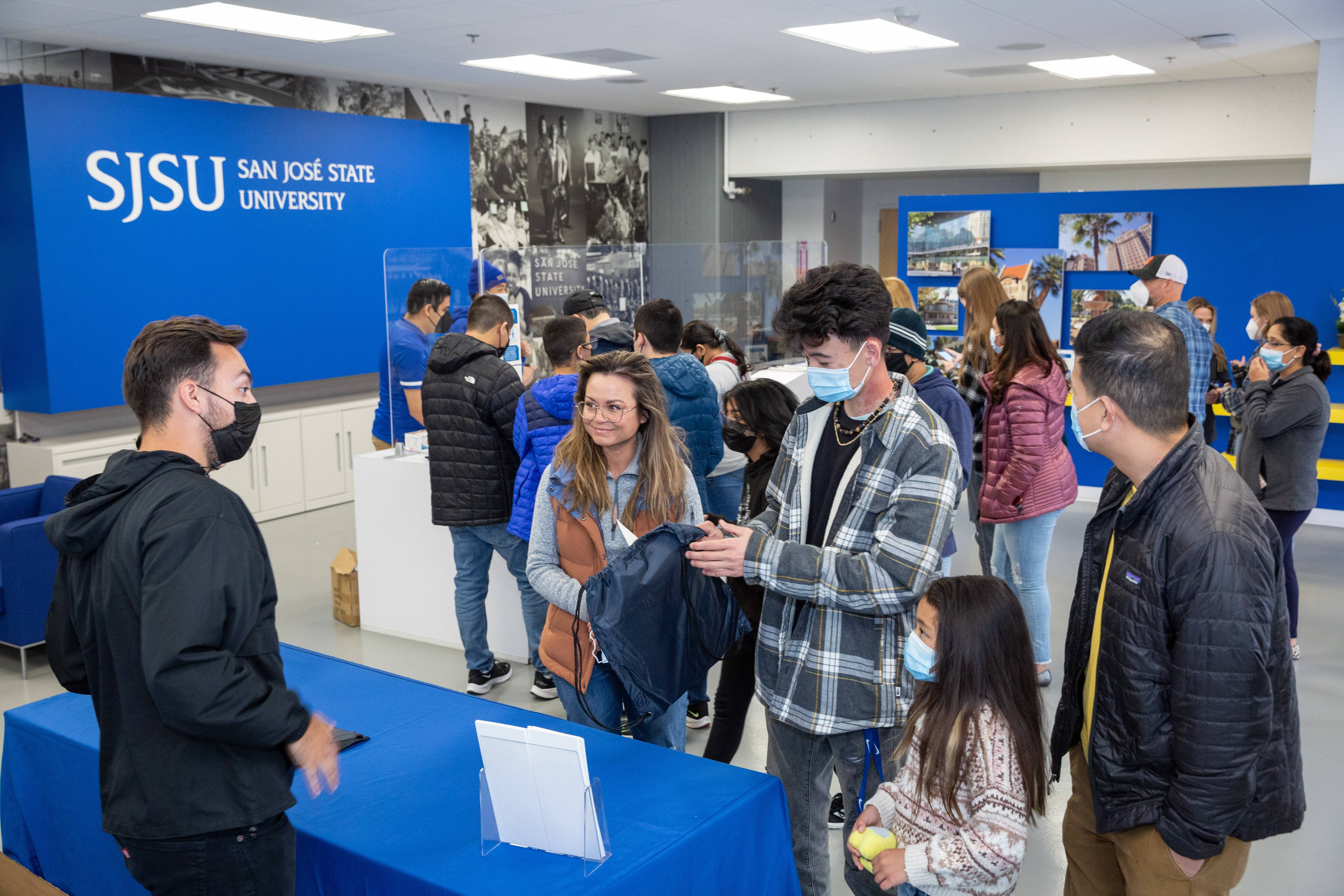 Students in an event