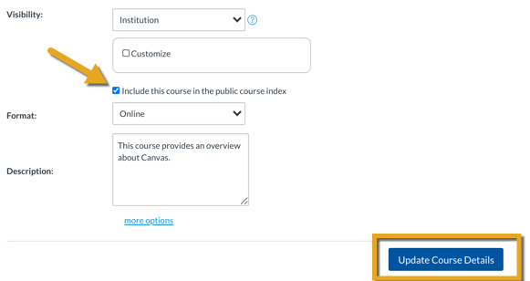 Canvas Course Index