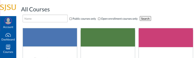 Canvas Browse Courses