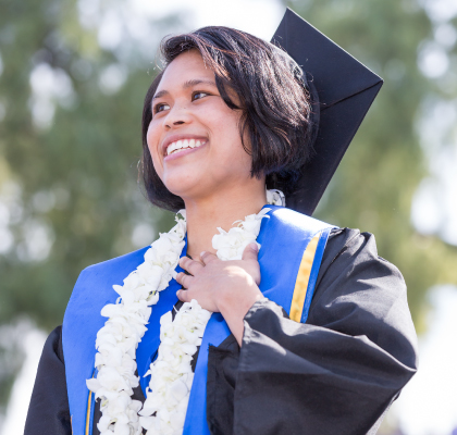 Emotional Wellness - Graduate Smiling
