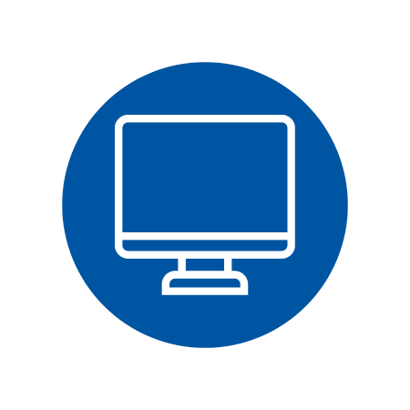 Icon of a computer to represent the SWC Patient Portal